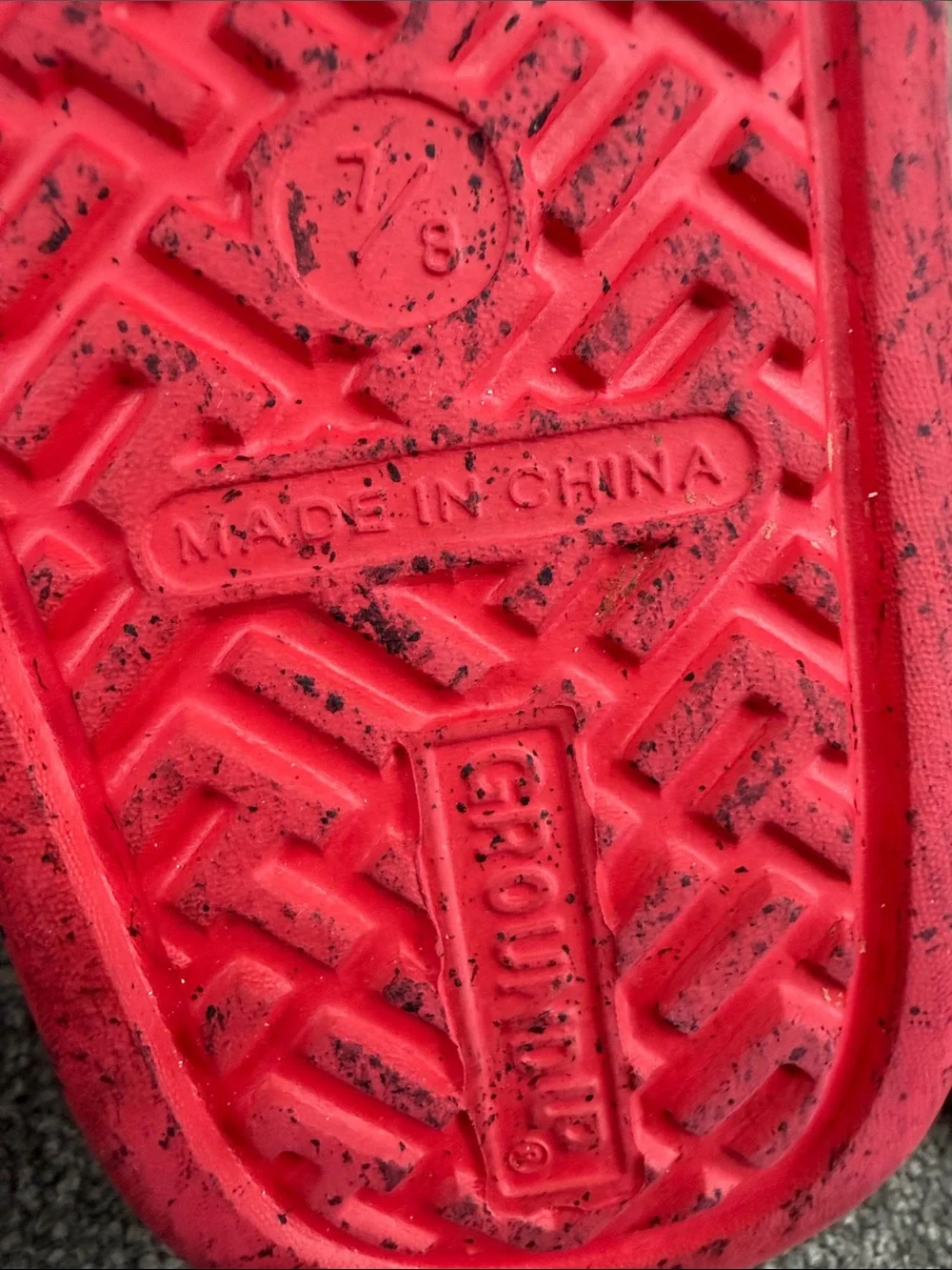 Groudup Sandals Kids 7/8 Red Spidey Amazing Friends Clog Marvel
